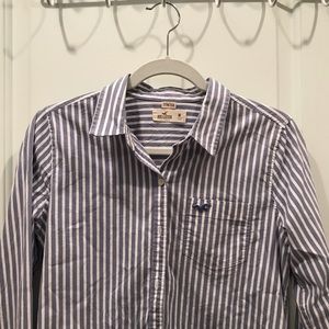 Stretch Button-Front Shirt